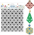 CHGCRAFT Plaid Pattern Polymer Clay Texture Sheets Rhombus Style Silicone Texture Stamp Clay Texture Mat Modeling Pattern Pad Sheets for Jewelry and Earrings Tools, 5.5x5.5 inch
