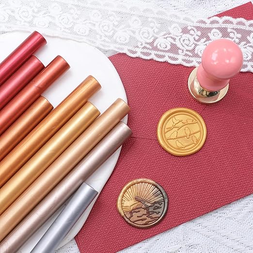 Pine Green Wax Seal Sticks, 30pcs Sealing Wax Sticks, HOSEALING Glue Gun Wax Seal Sticks for Wax Seal Stamp, Premium Sealing Wax for Wedding Invitations, Letter, Envelope (Mini Size)