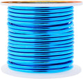 Mandala Crafts 8 Gauge Anodized Aluminum Craft Wire for Jewelry Making - 32 FT Colored Flexible Bondi Blue Wire - Bendable for Bonsai Armature Crafting Sculpting