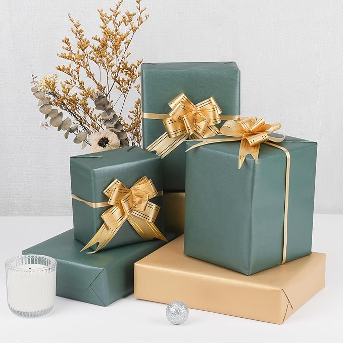 NESCCI Oversized Matte Wrapping Paper,Double Sided Solid Color Pearly-Lustre Paper,Gift Wrapping Paper,Perfect for Wedding,Valentine's Day,Birthday,Christmas,Baby Shower (30 Inches X 32.8 Feet)