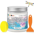 Mosaic Crystal Grout – Ultimate Grouting Solution & DIY Craft Essential for Mosaic Tile Projects, Handmade Art, & Home Decor (17.6oz)