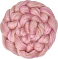 Merino Silk Luxe Tonal Designer Blend. Superfine Merino, Mulberry Silk, Tussah Silk. Top Roving for Spinning or Felting. Tender Heart 4oz