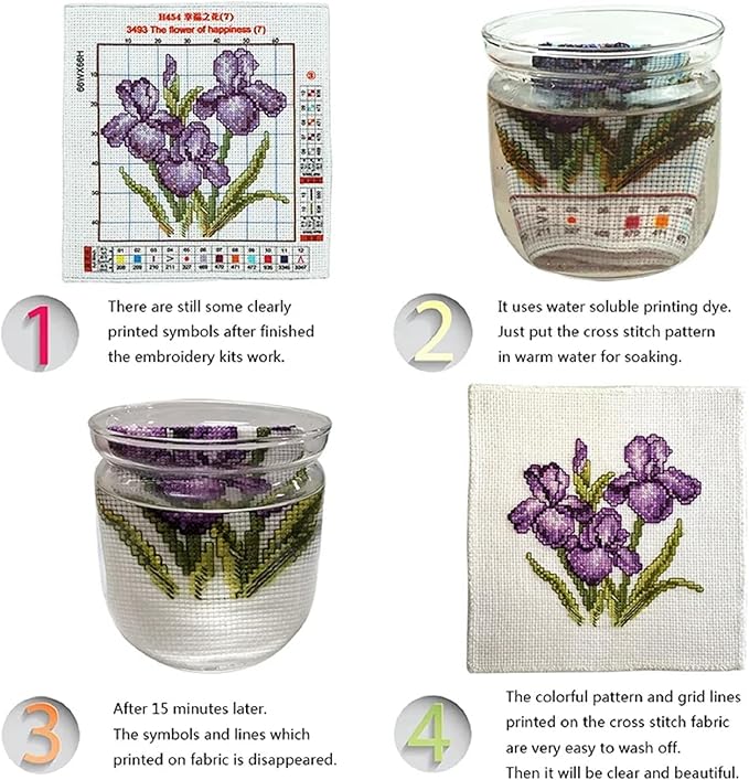 Magxvouy Cross Stitch Kits Stamped Full Range of Embroidery Kits,Cross Stitch Patterns Needlework Kits for Beginners 11CT Printed Kits&Succulent Plant Sunrise 16x20 inch