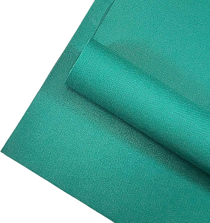 2 Sheets of Green 14 Count Aida Cloth – 21 x 21 Inch Pre-Cut Fabric Squares – Cross Stitch Fabric – 100% Cotton – Ideal for Needlework & Embroidery – The Knotty Unicorn