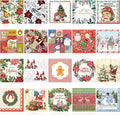 Crtiin 20 Pack Assorted Christmas decoupage napkins Santa Snowman Tree Napkins Decorative Beautiful for Birthday Xmas Winter Party Supplies, 20 Styles Each 6.5 Inches
