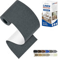 KING MOUNTAIN Linen Repair Patches, Self-Adhesive Linen Fabric Patches, 4 X 63 inch Extra Size, Multi Color, Can be Used for Linen Sofa Repair and Linen Clothes Repair (Charcoal Gray)