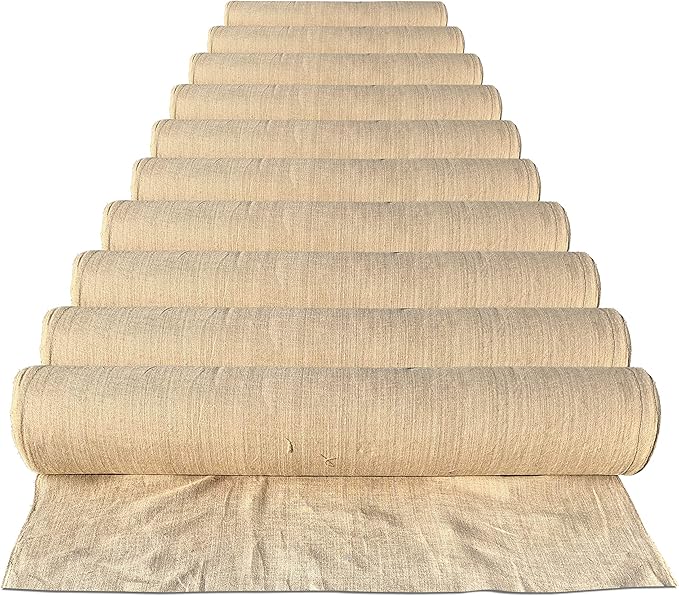 Sandbaggy Burlap Fabric Roll | 40 Inch by 300 ft | Great for Garden, Yard, Wedding, Craft, Decorating Tables | Constructed from Industrial Grade Burlap Fiber | 30% Thicker Than Competition (10 Rolls)