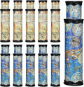 Yunsailing 12 Pack Magic Kaleidoscope Classic Retro Toys - Stretchable Long Kaleidoscope Bulk Party Favors - Educational Science Developmental Toy for Boy, Girl, Adults - Birthday