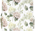 100 Pcs Hydrangea Scatter Floral Cocktail Beverage Napkins Hydrangeas Flowers Disposable Paper Dessert Napkin for Spring Summer Birthday Party Supplies