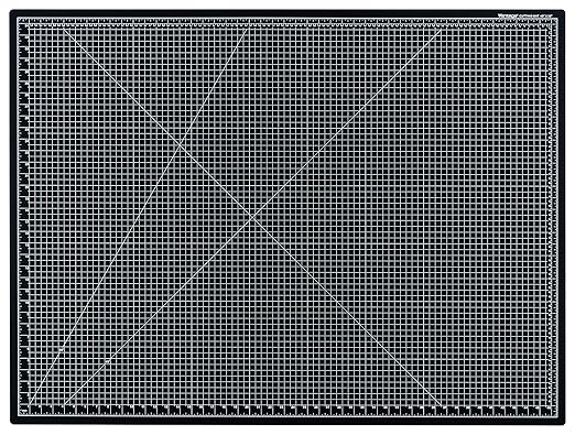 Dahle Vantage 10674 Premium Self-Healing Cutting Mat, 36"x48", 1/2" Grid, 5 Layers for Max Healing, Perfect for Crafts & Sewing, Black