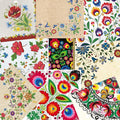 Keep Unique Mystery Pack Decoupage Paper Napkins, 20-ct Assorted Surprise Napkins, Decorative Napkins for Art Craft Junk Journal, Scrapbooking, 20 Different Folk Designs