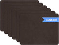 Azobur Sofa Fabric Repair Patch, 6 Piece Microfiber Patches, Self Adhesive Fabric Sofa Patch Repair Fabric, Luxurious Look, Quick Fix Sofa.(Dark Brown)