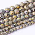 32PCS 12MM Yellow Malachite Beads Stone Beads Energy Healing Beads for DIY Jewelry Bracelet Necklace Making for Jewelry Making 15Inch