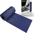 King Mountain Premium Linen Fabric Iron-on Repair Patch, Inside&Outside Fabric Repair Patch, 3"x60" with Backing Glue Linen Repair Decorative Patch kit (Linen-3"x60", Dark Blue)