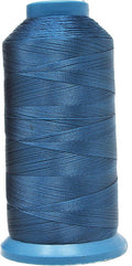 Mandala Crafts Bonded Nylon Thread Airforce Blue Heavy Duty Sewing Threads - 1500 YDs Size 69 210D T70 Tex 70 Thread for Leather Jeans Weaving Outdoor Marine Upholstery Threads