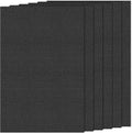 6 PCS Cross Stitch Aida Fabric 14 Count, 18 by 12 Inch, Classic Reserve Cross Stitch Aida Cloth for Home DIY Embroidery Decoration, Black
