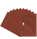Pack of Ten Acid Free 11x14 Mats Bevel Cut for 8.5x11 Photos - Football Texture Precut Matboards With Backing Boards and Self Seal Photo Mat Bags For Pictures, Photos, Framing - 4-ply Thickness