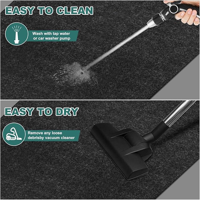 36" x 60" Oil Drip Mat for Garage Driveway, Reusable Rubber Floor Oil Spill Leak Absorbent Pads for Motorcycle Car Oil Leak Stain Resistant(1pcs)