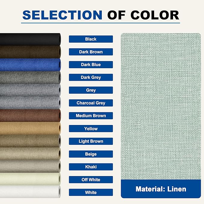 KING MOUNTAIN Linen Repair Patches, Self-Adhesive Linen Fabric Patches, 4 X 63 inch Extra Size, Multi Color, Can be Used for Linen Sofa Repair and Linen Clothes Repair (Light Green)