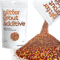 Hemway Glitter Grout Additive add Sparkle to Mosaic Tiles, Bathrooms, Wet Rooms, Kitchens, Tiled Based Rooms and Cement Based Grouts 100g / 3.5oz - Bronze Brown Holographic