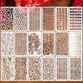 Stencils for Crafts Reusable Texture Stencils for Painting Background Stencil Drawing Templates for Wood Canvas Furniture Scrapbooking