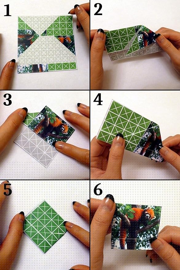FOLDOLOGY - The Origami Puzzle Game! Brain Teasers for Tweens, Teens & Adults | Travel Game, Hands-On STEM Toy, Stocking Stuffer, Gift for Ages 10+ | Fold the Paper, Complete the Picture | 100 Puzzles