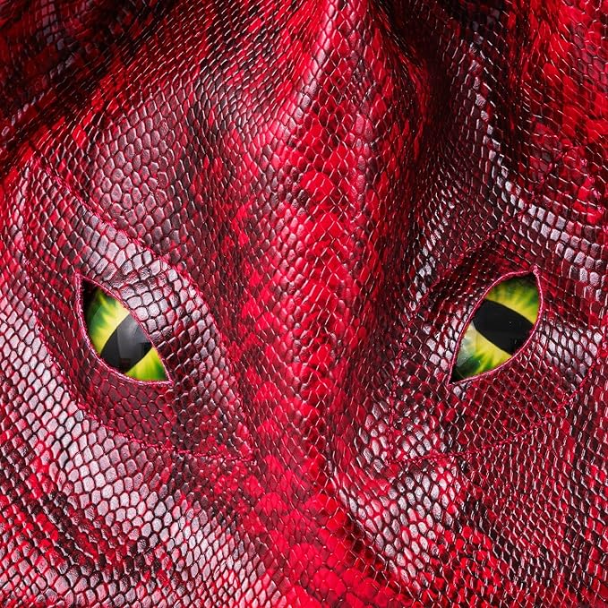 Large DND Dice Bag Leather Dice Storage Bag Red D&D Drawstring Pouch with Pockets for RPG Table Games - Can Hold 200+ Dice