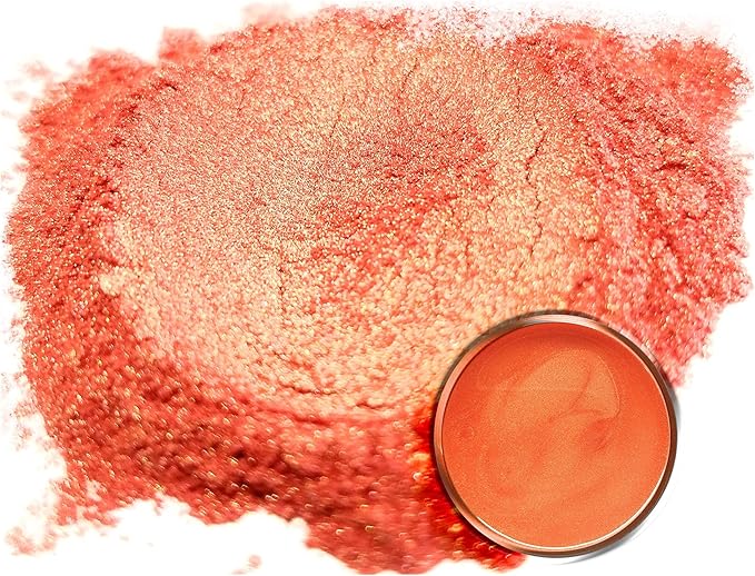 Eye Candy Pigments Premium Orange Mica Powder - Rikugien Orange (50gr) - for Epoxy, Resin, Soap, Paint, Woodworking, Acrylic Pouring, Bath Bombs, Fishing Lures - DIY Arts and Crafts Additive