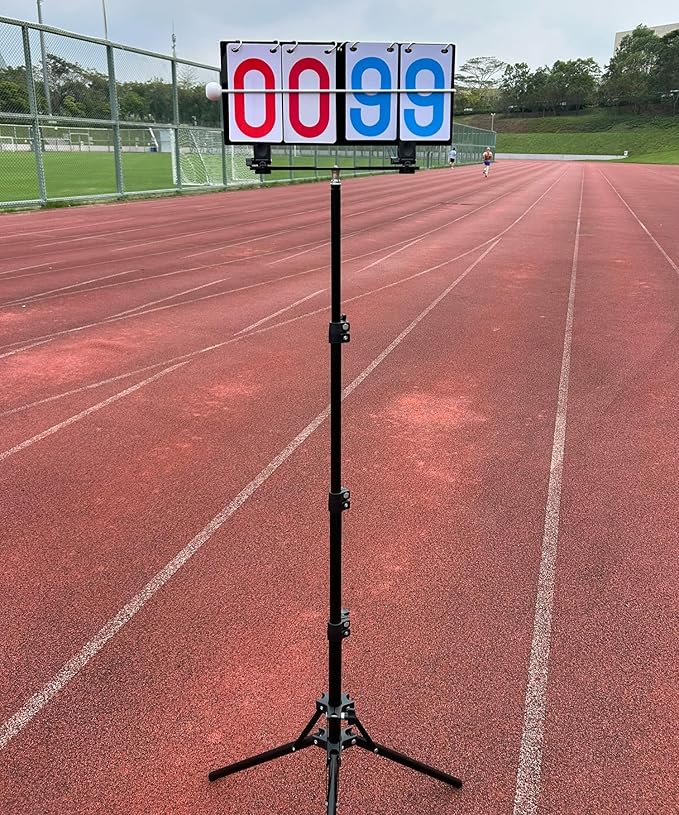 Purple River Portable Hanging Flip Scoreboard, Score Keeper for Baseball Volleyball Tennis Sports, Suit for Multiple Sports/Games Score Scenarios