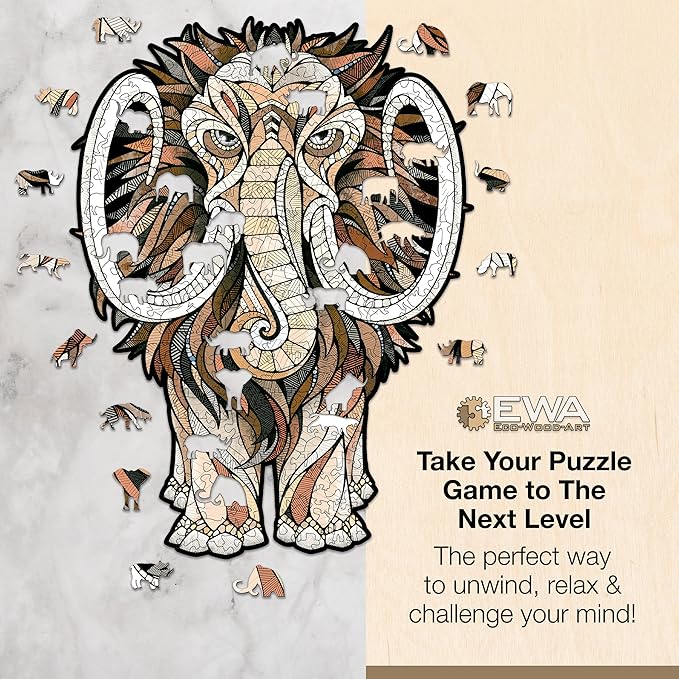 EWA Home Décor – Turtle Small 80 Pieces – Wooden Jigsaw Puzzle for Adults – Perfect for Artistic Home Decoration and Mindful Relaxation