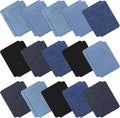 30 Pieces Iron on Patches for Clothing Repair Fabric Patches Iron on for Denim Jean Repair Patch Decorating Kit Repair Canvas Fabric for Puffer Down Jacket (Vivid Colors)