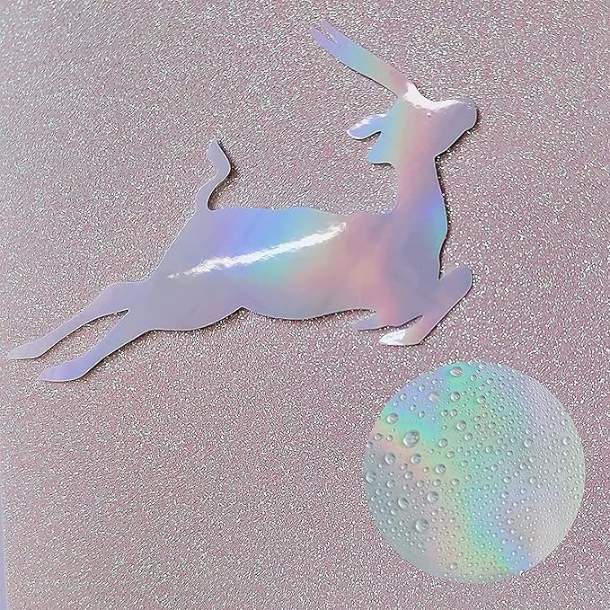 36 Sheets Holographic Sticker Paper Clear Vinyl Sheets Self-Adhesive Overlay Film Laminate Sticker Paper Rainbow/Dots/Star/Broked Glass/Sand Star/Heart, 8.5x11 Inch
