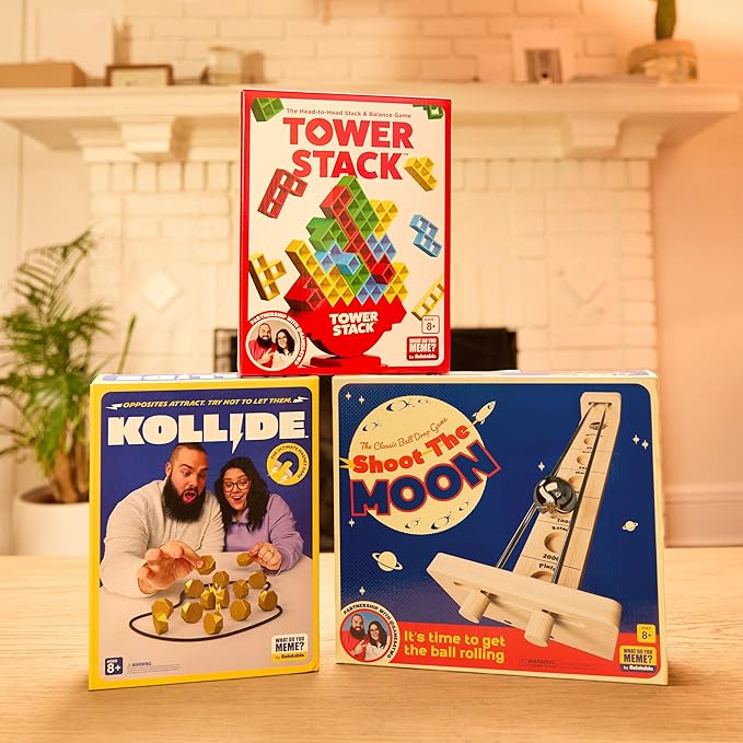 Kollide by Relatable, Exciting Magnetic Game for Family Game Night, Fun 2 Player Games for Kids, Includes 1 Rope, 20 Magnets & Carrying Bag