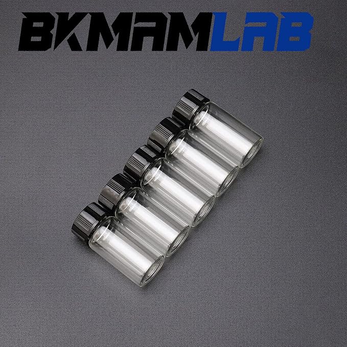 40ml Clear Small Glass Vials 30pcs with Screw Caps(30pcs)