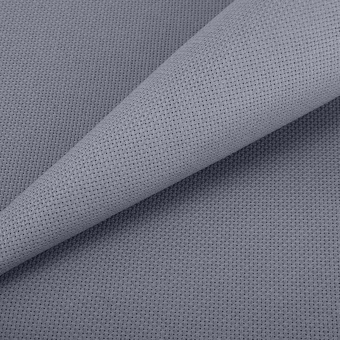 Aida Cloth 14 Count Cross Stitch Fabric,19×28inch (14CT, Gray)