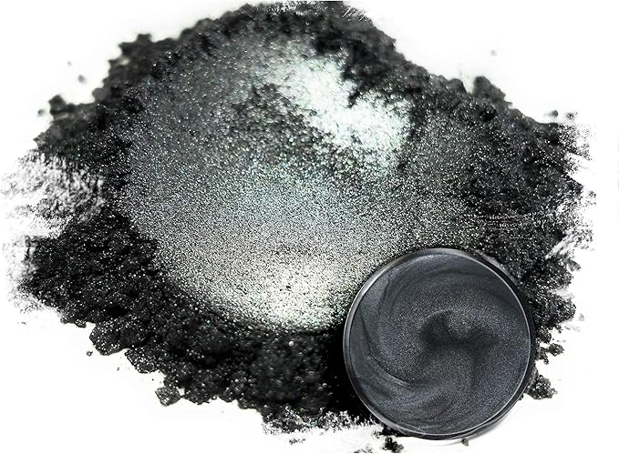 Eye Candy Pigments Premium Grey Mica Powder - Tanto Grey (50gr) - for Epoxy, Resin, Soap, Paint, Woodworking, Acrylic Pouring, Bath Bombs, Fishing Lures - DIY Arts and Crafts Additive