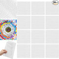 24 Set 12 x 12 Mosaic Mesh for Back Mounted Tile Fiberglass Mosaic Mesh Backing Boast for Tile Installation Supplies Tools (Non Sticky)