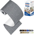 KING MOUNTAIN Linen Repair Patches, Self-Adhesive Linen Fabric Patches, 4 X 63 inch Extra Size, Multi Color, Can be Used for Linen Sofa Repair and Linen Clothes Repair (Grey)