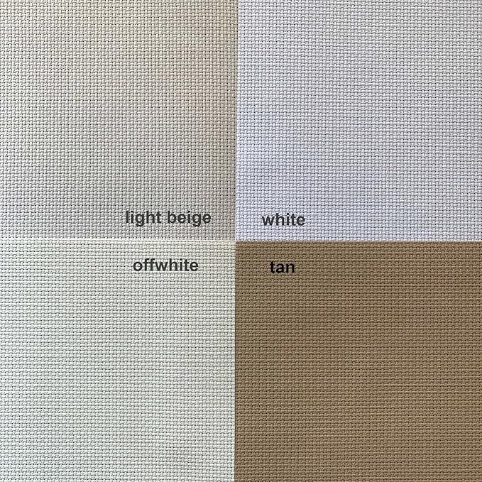 Aida Cloth 14 Count Cross Stitch Fabric,19×28inch (14CT, Tan)