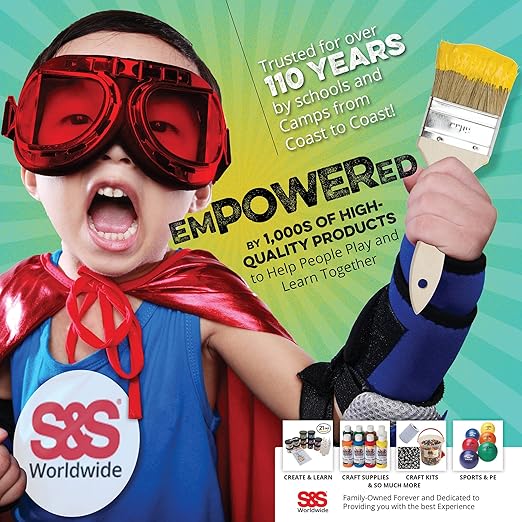 S&S Worldwide Jumbo Sidewalk Chalk Multi-color | 9 Colors | Non-Toxic | 4 Inch Length | 126 Pieces, Pack of 4