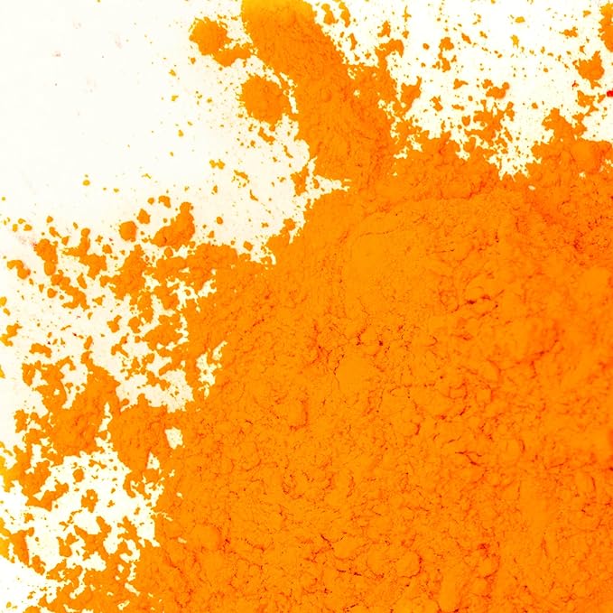 GOODTAKE Concrete Pigment, Tangerine Yellow Iron Oxide Pigment Powder, Concrete Cement Dye Color for Pastel Tile Mortar Grout (Tangerine Yellow, 2 Pounds)