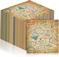 60 Pcs World Travel Cocktail Paper Napkins 6.5 x 6.5 Inches Disposable Paper Napkins Dessert Beverage Tissue for Decoupage Luncheon Tissue for Theme Party Wedding Birthday Party