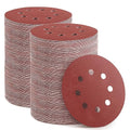 300pcs Sanding Discs Set, 5-Inch 8-Hole Sandpaper, Including 60,80,100,120,150,180,240,320,400,600 Grit for Woodworking or Automotive