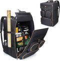 ENHANCE Board Game Backpack - Reinforced Rigid Board Game Storage with Padded Shoulder Straps, Carrying Handle, and Accessories Pockets for Dice, Cards, More - Fits and Protects Tabletop Adventures