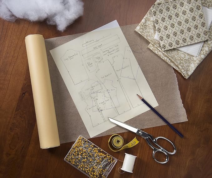 Bienfang Sketching & Tracing Paper Roll, Canary Yellow, 24 Inches x 20 Yards - Large for Drawing, Trace, Sketch, Craft, Sewing Pattern