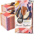 Trendables Floral Napkins for decoupage 200 Pcs 3 Ply floral paper napkins decorative Guest Towels Disposable Bathroom, Flower Design For Tea Party Decorations, Dinners & Weddings
