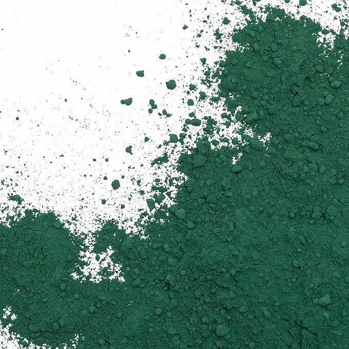 GOODTAKE Concrete Pigment, Green Iron Oxide Pigment Powder, Concrete Cement Dye Color Pigment for Pastel Tile Paint Concrete Cement Mortar Grout (Green, 20 oz)