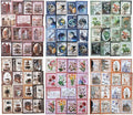 Vintage Stamp Paper Set, 120 PCS Embossed Scrapbook Paper Kit for Journaling, DIY Collage, Card Making, and Art Crafts Supplies
