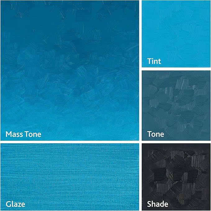 Tusc & Pine Artist Oil Paint - Cerulean Blue, 40 ml, Non-Yellowing, Rich & Creamy Consistency, Maximum Pigment Load, Small Batch Milled Oil Paints Made in the USA for Professional Artists