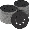 100PCS 5 inch Silicon Carbide Sanding Discs 120 Grit, Wet Dry Orbital 5 Sander Hook and Loop Sandpaper Disc, Best for Metal,Automotive,Wood Polishing
